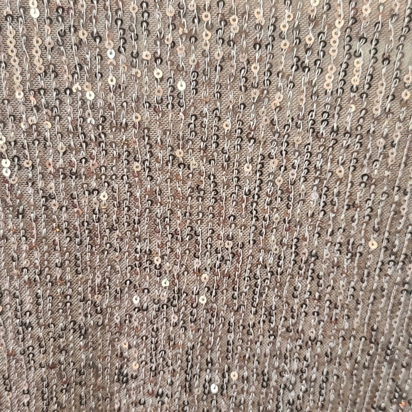 Sequin Shiny Sparkling Champaign Wrap Dress From THE POST, Size M - Picture 5 of 6